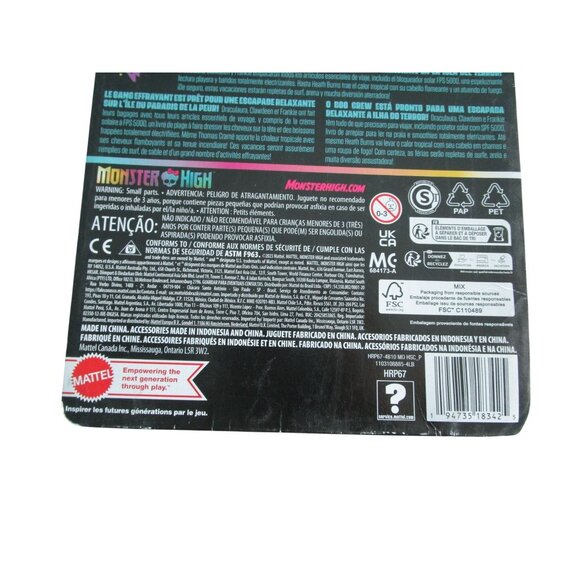 Monster High Scare Adise Island Clawdeen Wolf Doll Box Wear NRFB - Picture 16 of 16